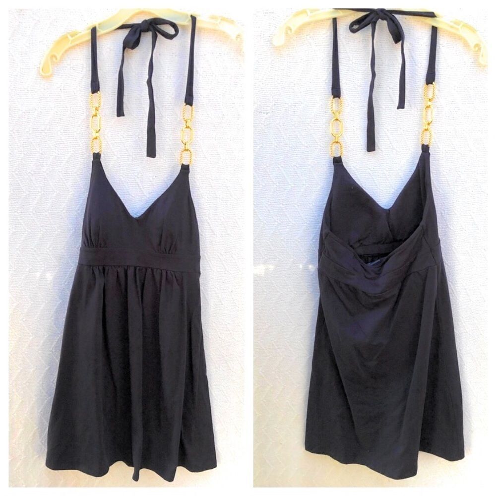 VS Bra‎ Tops Halter Swim Top With Gold Trim - Picture 2 of 10